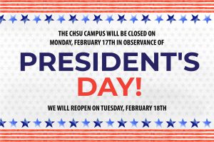 Campus closed for president's day