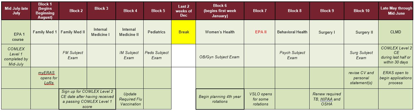 Curriculum – College of Osteopathic Medicine