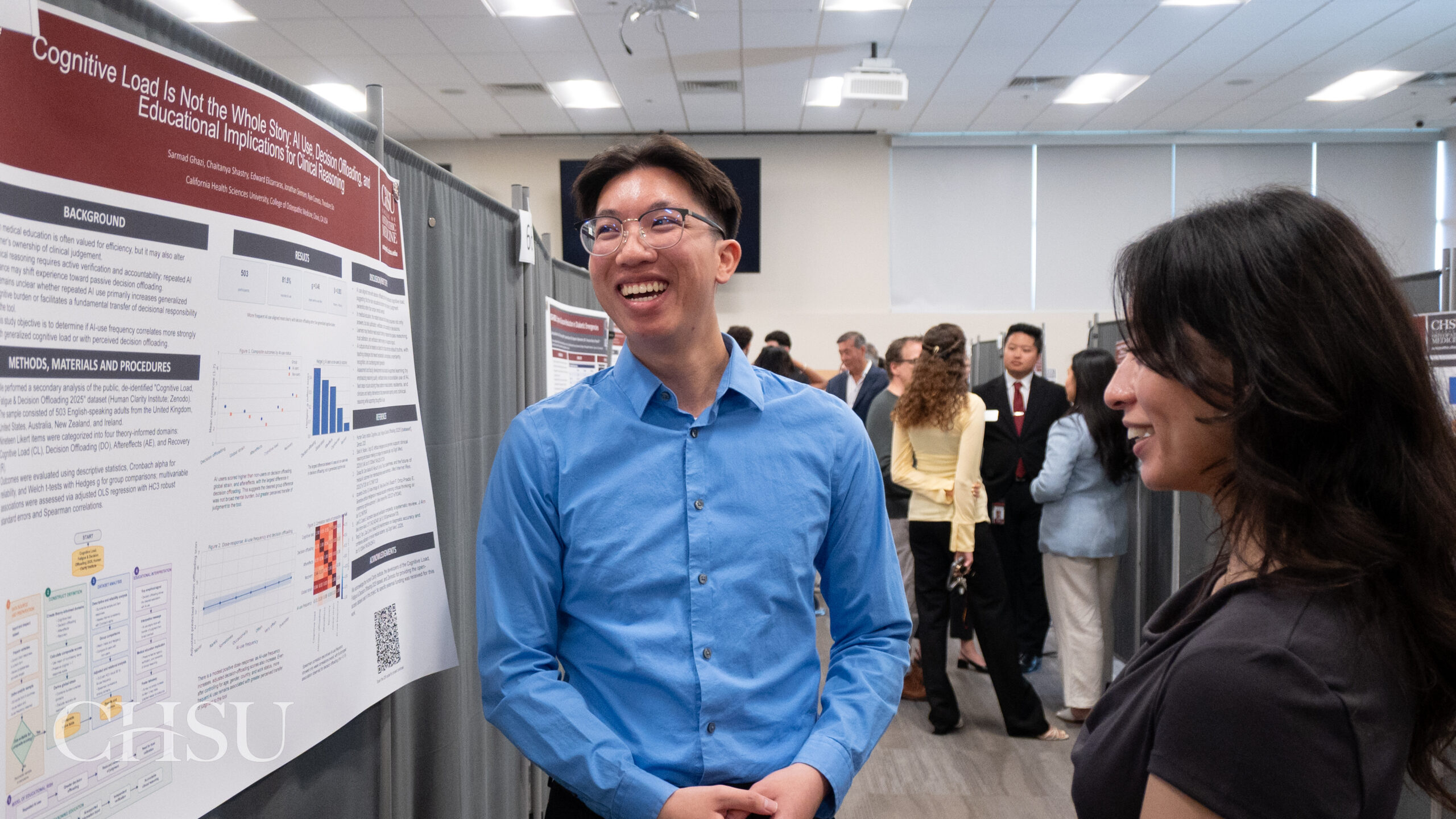 Student at CHSU Research Day
