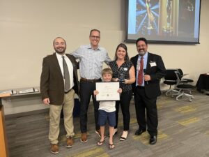 group photo of award recipient Dr. Copeland