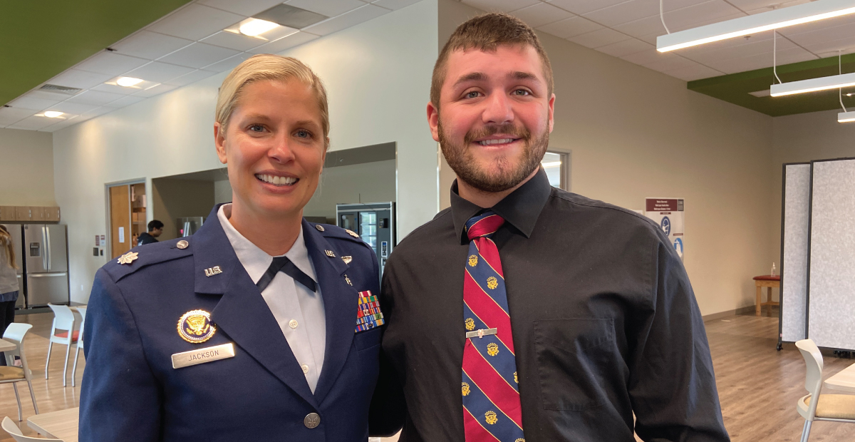 Medical Student Commissioned into the Air Force