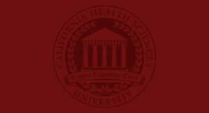seal in black watermark and red background
