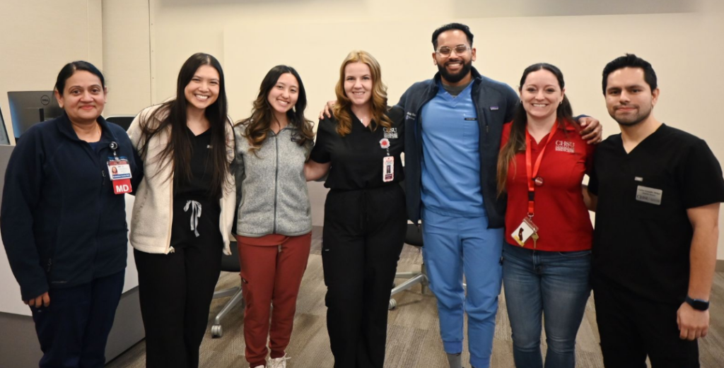 Group photo of CHSU medical students and staff with physicians who volunteered at Future Physicians Fair